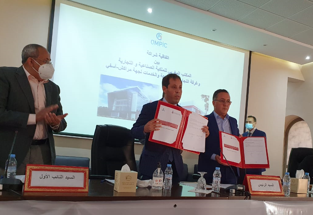 Marrakech-Safi: signature d’une convention cadre entre l’OMPIC et la CCIS